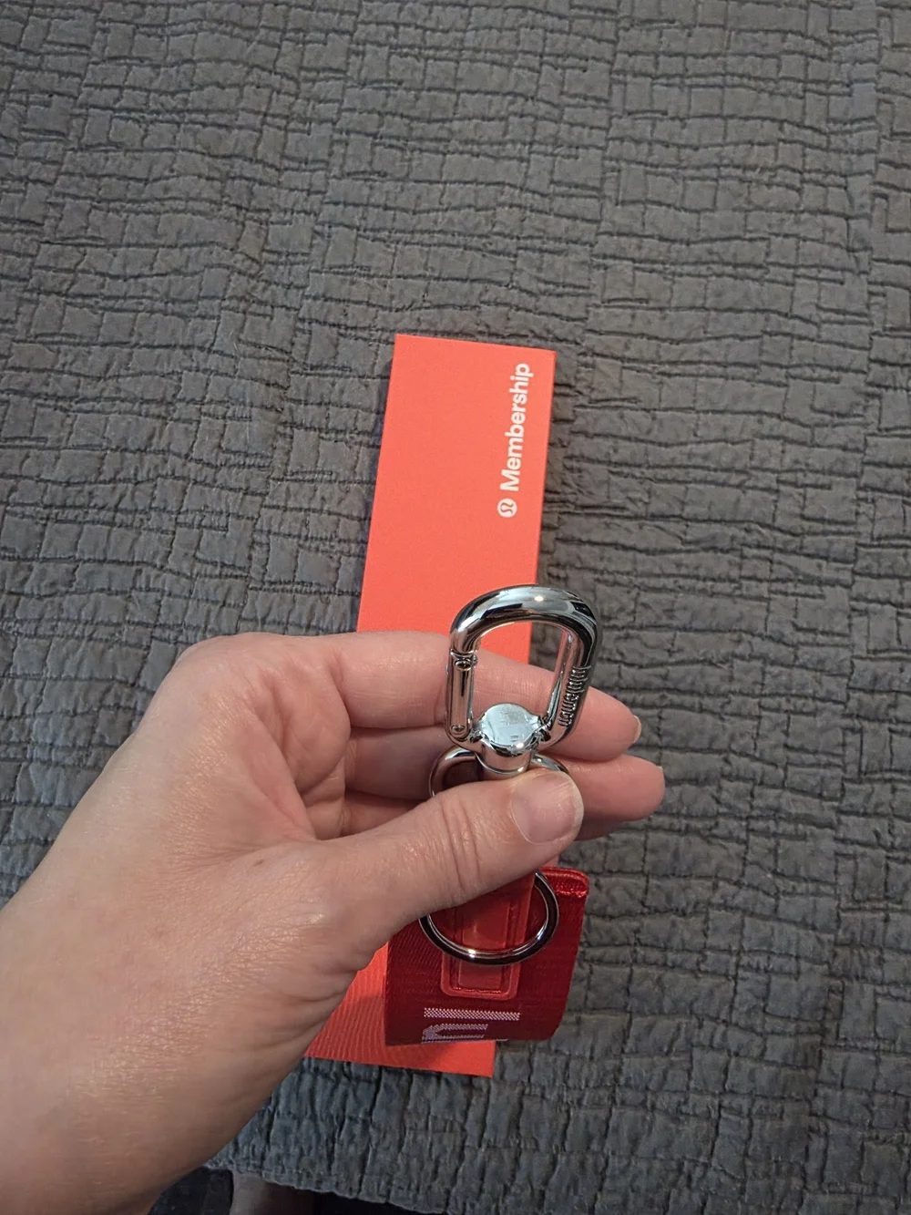 Lululemon Never Lost Pinnacle Member Exclusive Keychain NIB